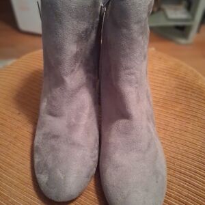 Elegant Gray Ankle Booties